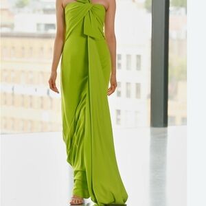Badgley Mischka Vibrant Green Dress